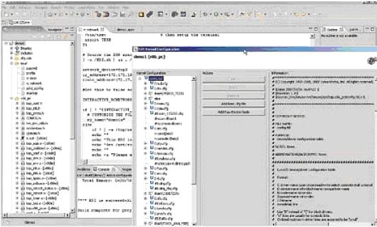 Рис. 3. Перспектива построения C/C++ в Luminosity вместе с конфигурированием ядра Рис. 3. Перспектива построения C/C++ в Luminosity вместе с конфигурированием ядра